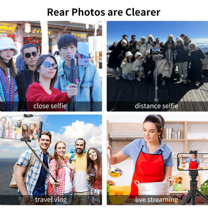 King Ma Phone Vlog Selfie Monitor Screen, Using Phone Rear Camera for Selfie Vlog Live Stream TikTok, Compatible with iPhone