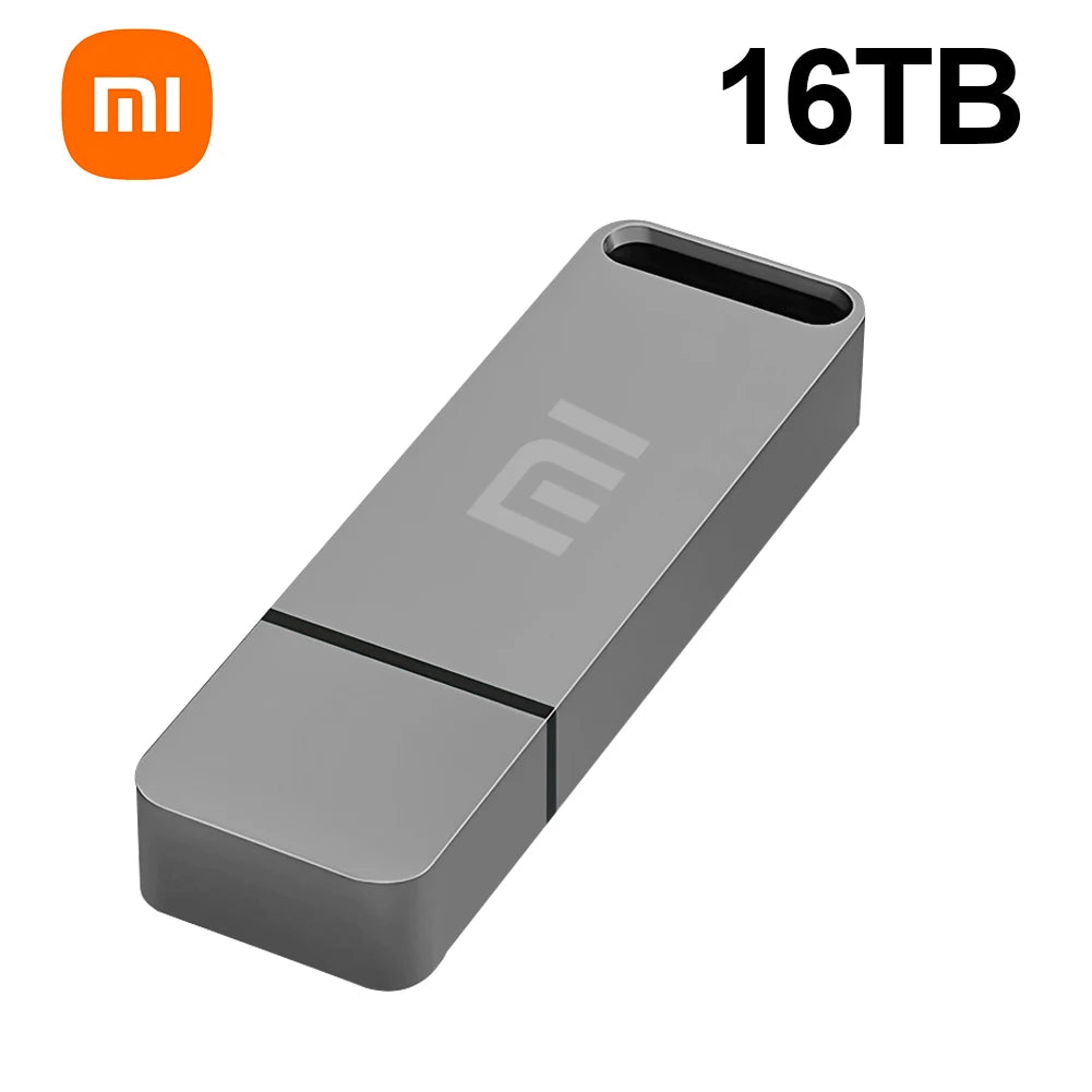 Xiaomi 16TB USB 3.0 Pen Drive 8TB 4TB High Speed Transfer Metal SSD Pendrive Cle Portable U Disk Flash Drive Memoria USB Stick