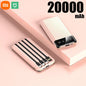 Xiaomi 50000mAh Large Capacity Power Bank 4 in 1 Built in Cables Powerbank LED Intelligent Digital Display for Iphone Samsung