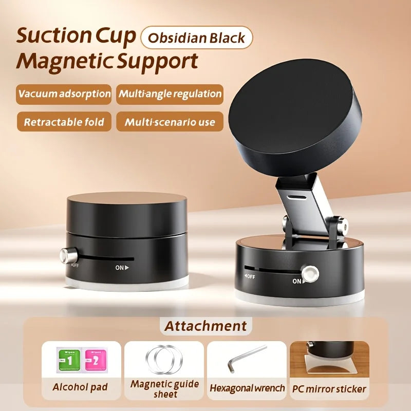 Magnetic Phone Holder Lazy Multi-funct Foldable Storage Holder Double Sided Suction Cup Vacuum Suction Phone Holder Dropshipping